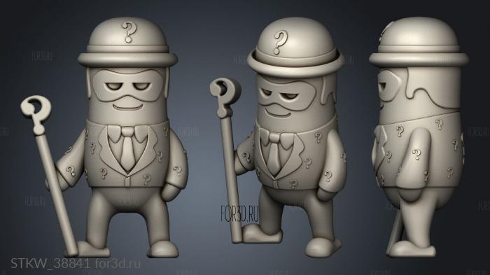 Mini DUDES Riddler stl model for CNC