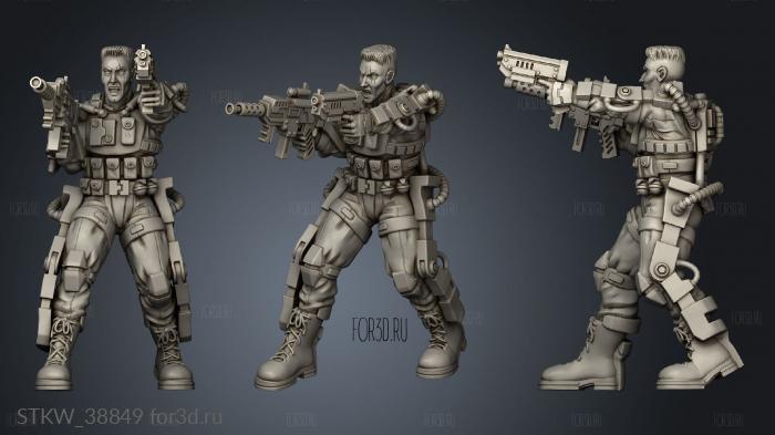 Captain Torres stl model for CNC