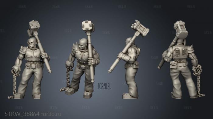 cyber barbarian stl model for CNC