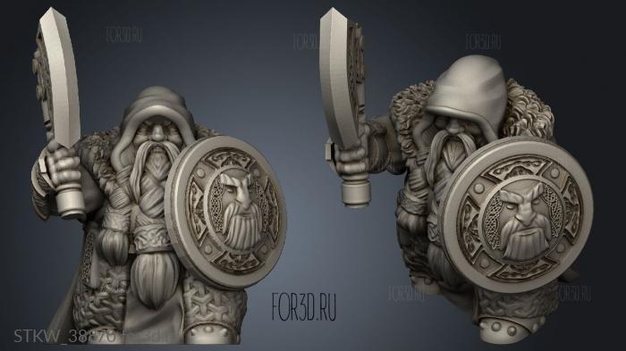 dwarf elder stl model for CNC