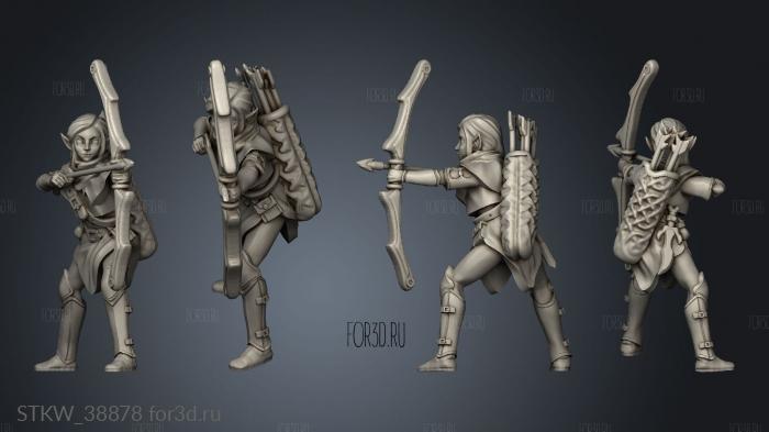 elf archer stl model for CNC