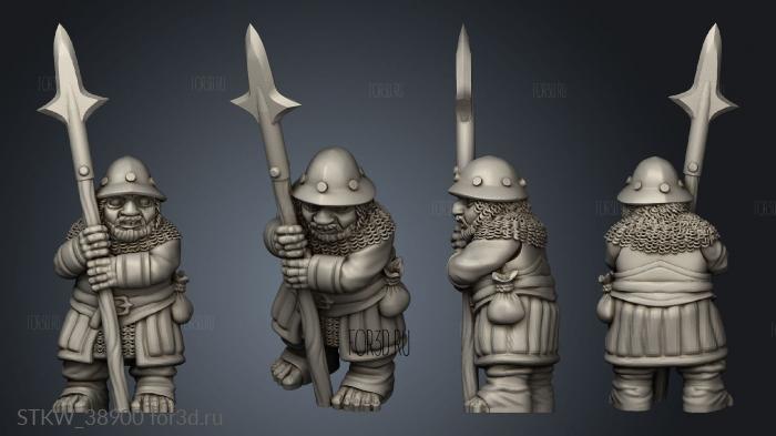 guard halfling stl model for CNC