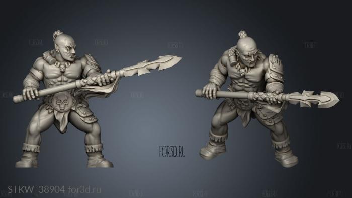 half orc speaster stl model for CNC