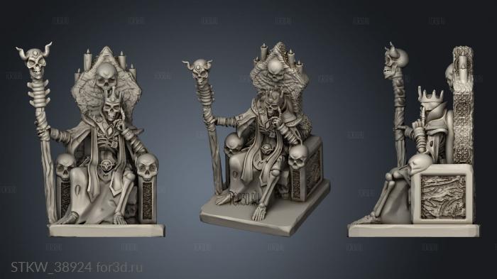 lich sit on throne 3d stl модель для ЧПУ