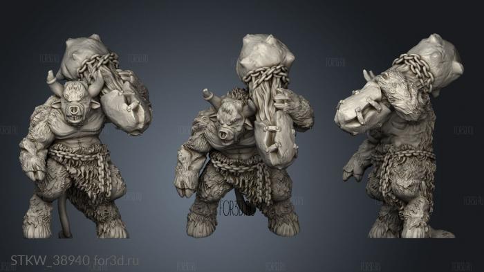 minotaur siege 3d stl модель для ЧПУ