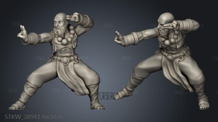 monk battle stance 3d stl модель для ЧПУ