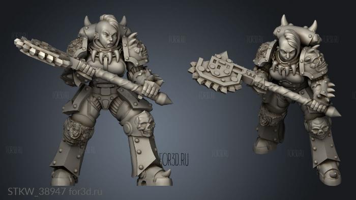 Rebel knight stl model for CNC