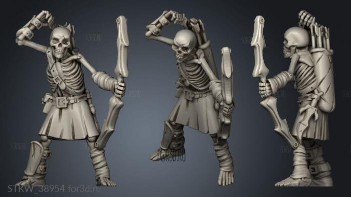 skeleton bowman 3d stl модель для ЧПУ