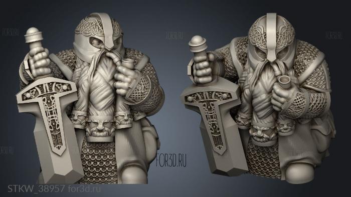 smoking pipe dwarf stl model for CNC