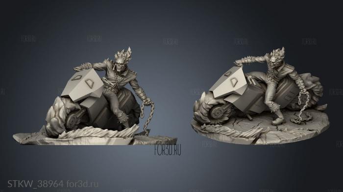 Ghost Rider Hell Angel gr stl model for CNC