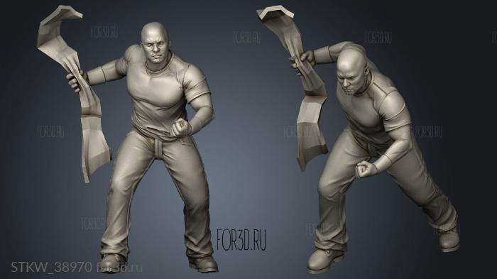 Luke Cage Sweet Yuletide luke cage stl model for CNC