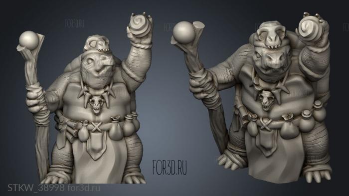 Turtle shaman stl model for CNC