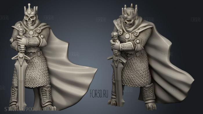 Undead lord stl model for CNC