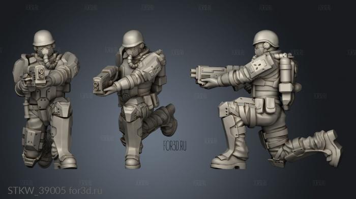 Villains Volk Diesel Troopers Trooper Kneeling 3d stl модель для ЧПУ