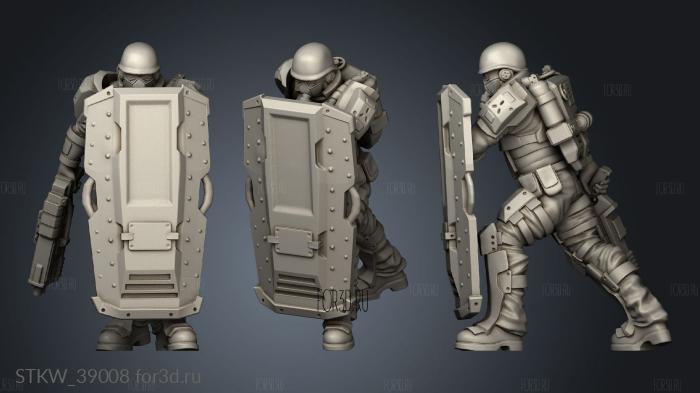 Villains Volk Diesel Troopers Trooper Shield 3d stl модель для ЧПУ