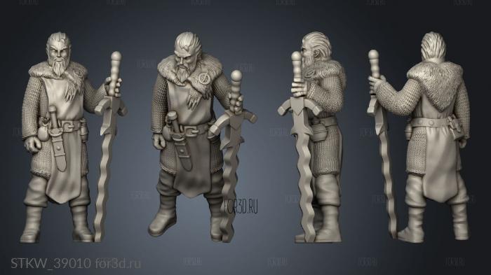 Warrior fur mantle 3d stl модель для ЧПУ