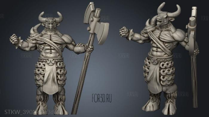 Minotaur stl model for CNC