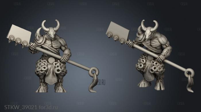 Minotaur stl model for CNC