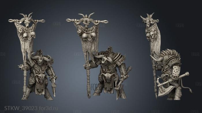 Minotaur bearer stl model for CNC