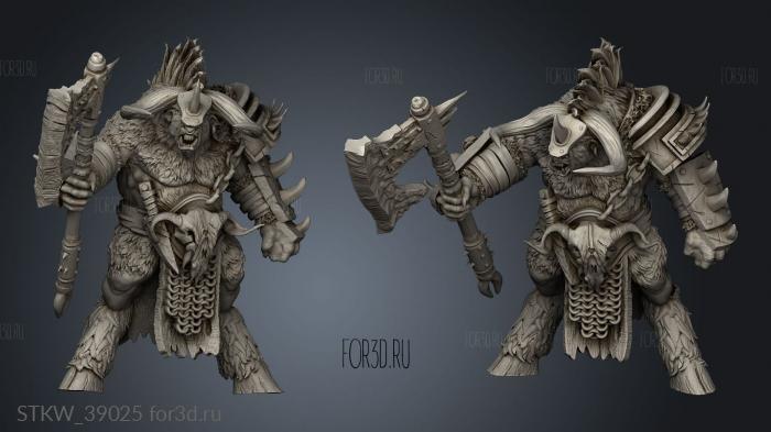 Minotaur big weapon 3d stl модель для ЧПУ