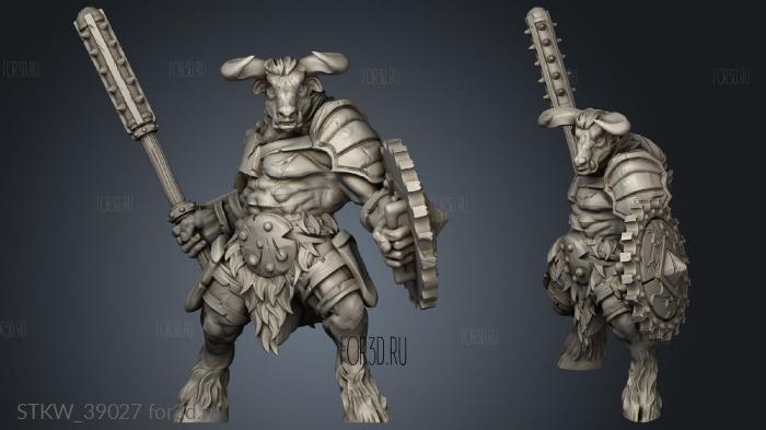 Minotaur Club 3d stl модель для ЧПУ