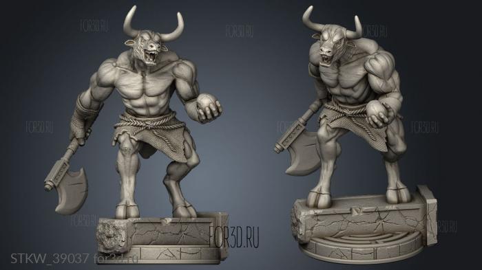 Minotaur stl model for CNC