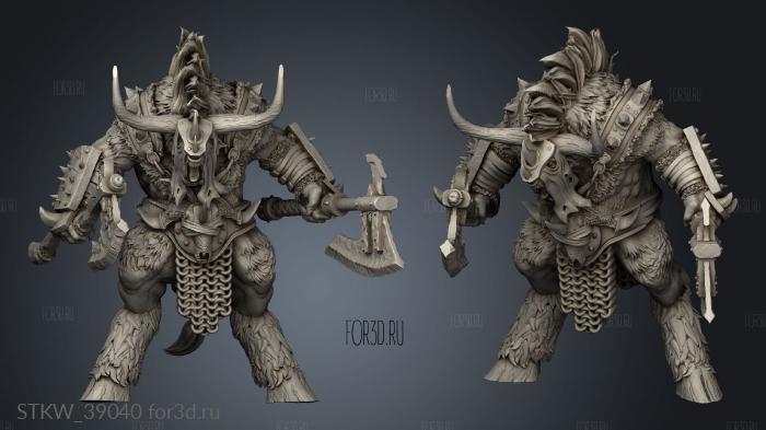 Minotaur paired 3d stl модель для ЧПУ