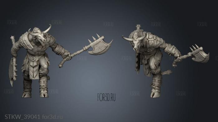 Minotaur Pose 3d stl модель для ЧПУ