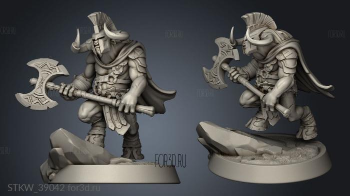 Minotaur stl model for CNC