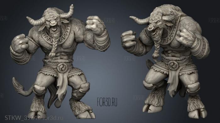 Minotaur Tribe Aggressive Flex angry 3d stl модель для ЧПУ