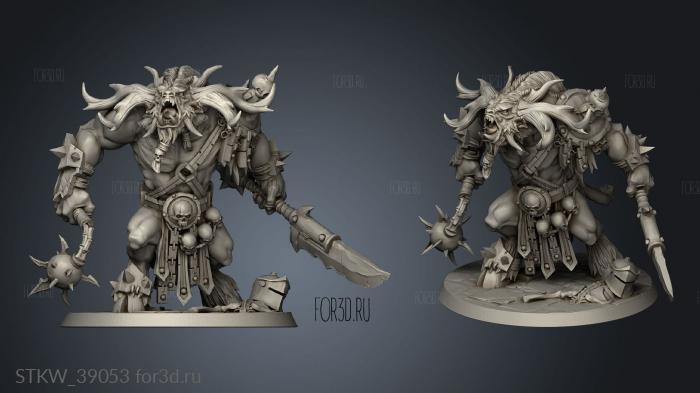 Minotaurs Boss Barath minotaur beast 3d stl модель для ЧПУ