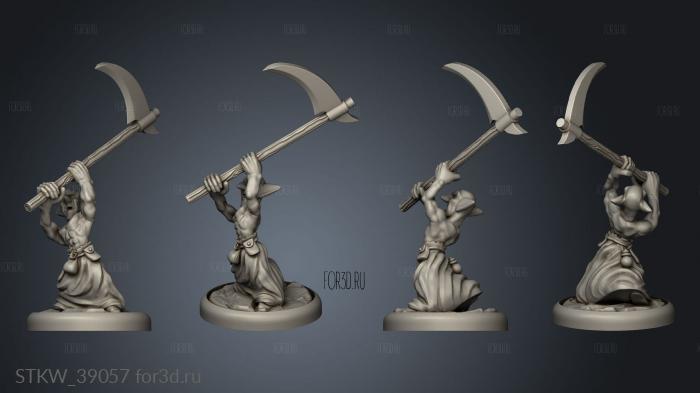 miotacz Scythe Goblin Figure 3d stl модель для ЧПУ