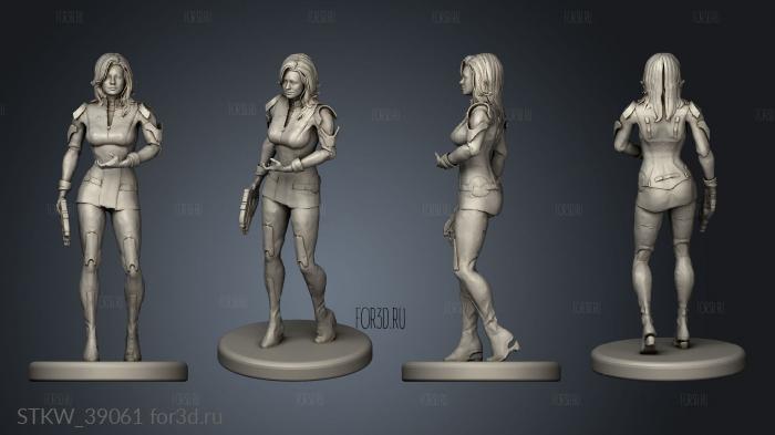 Miranda Mass Effect 3d stl модель для ЧПУ