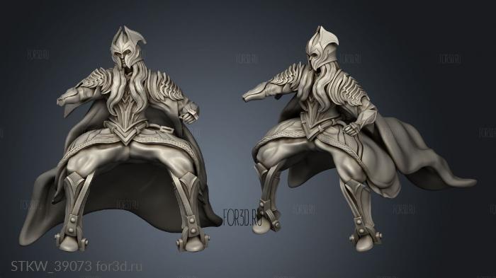 Cavalry Elk stl model for CNC