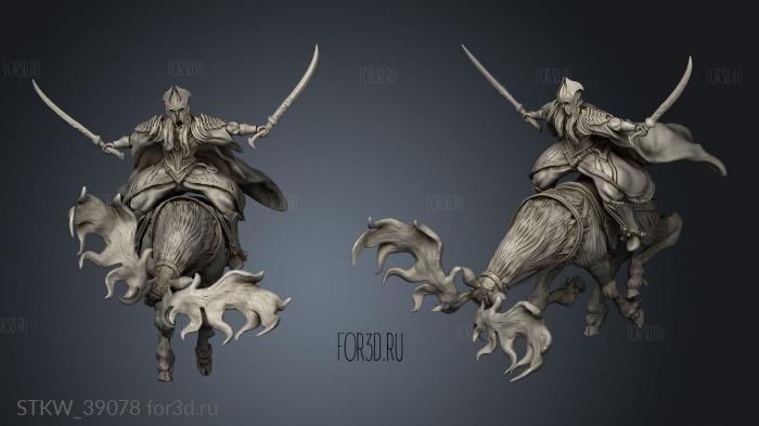 Cavalry elk lookup stl model for CNC