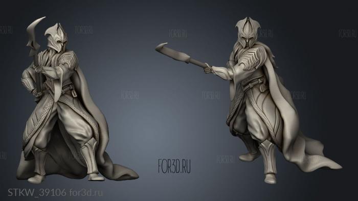 Footmen Glaive stl model for CNC