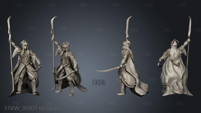 Footmen Glaive stl model for CNC