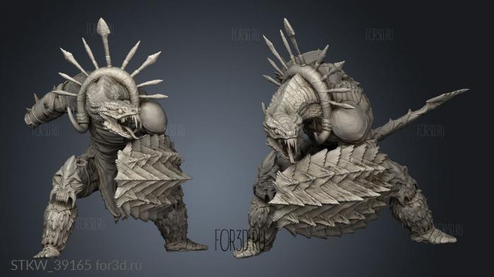 Awaken the Beast Yuan Ti Male stl model for CNC