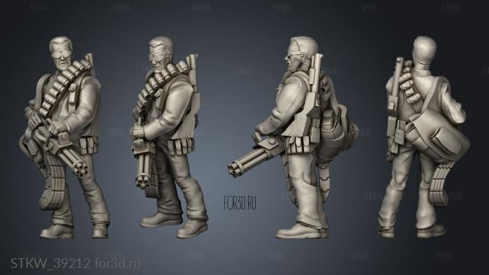 Survivors army stl model for CNC