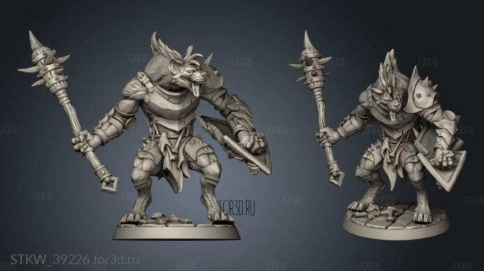 Modular Bone Gnasher Gnoll 3d stl модель для ЧПУ