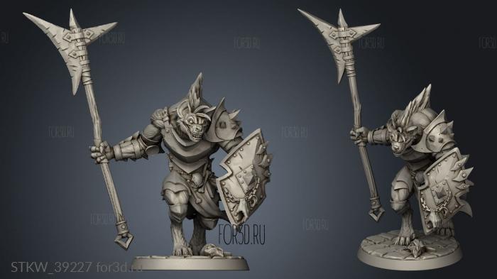 Modular Bone Gnasher Gnoll 3d stl модель для ЧПУ