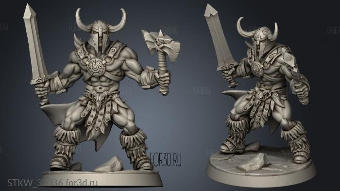 Modular Dragonspeak Barbarian Sword 3d stl модель для ЧПУ