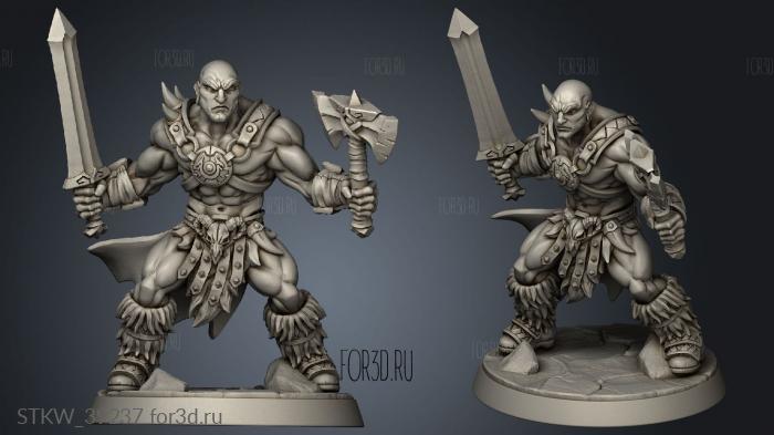 Modular Dragonspeak Barbarian Sword 3d stl модель для ЧПУ