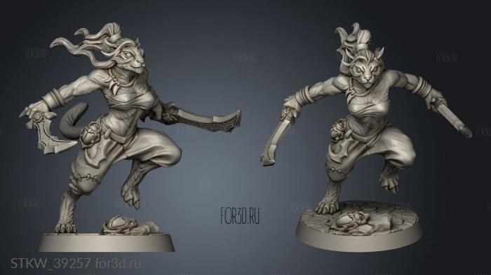 Modular Rakshakin hunter lady Raksha 3d stl модель для ЧПУ