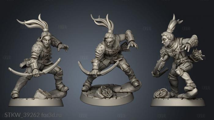 Modular Guild Adept Thief stl model for CNC