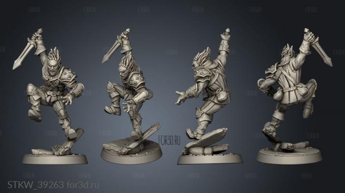 Modular Guild Adept Thief cowled stl model for CNC