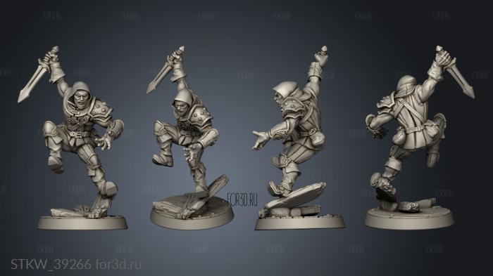 Modular Guild Adept Thief cowled stl model for CNC