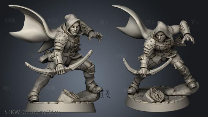 Modular Guild Adept Thief cowler stl model for CNC