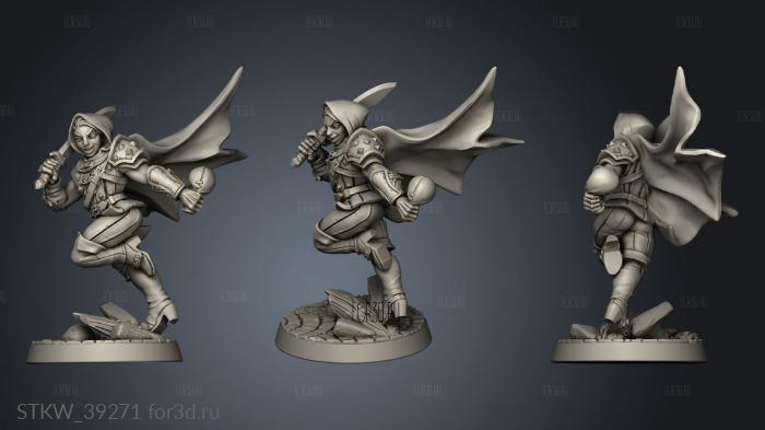 Modular Guild Adept Thief cowler stl model for CNC