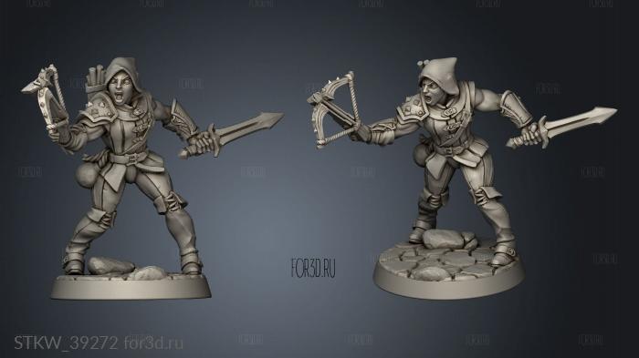 Modular Guild Adept Thief cowler stl model for CNC